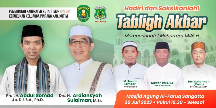 Bupati Kutim Ardiansyah Sulaiman, Mengajak Masyarakat Untuk Hadiri Tabligh Akbar Bersama Ustad Abdul Somad