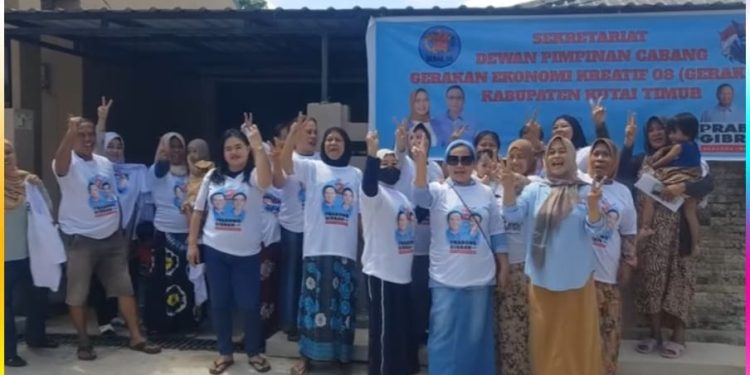 Relawan Prabowo-Gibran Kutai Timur Gelar Syukuran