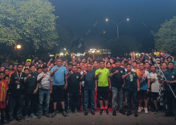 Bupati Ardiansyah Lepas Fun Night Run KNPI, Ajak Pemuda Bangkit dan Tetap Utamakan Keselamatan