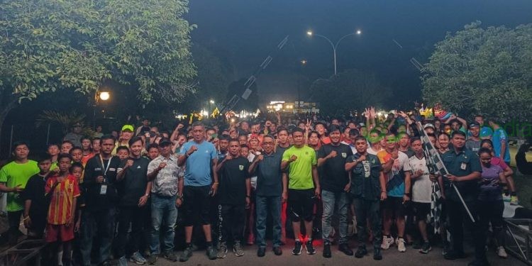 Bupati Ardiansyah Lepas Fun Night Run KNPI, Ajak Pemuda Bangkit dan Tetap Utamakan Keselamatan